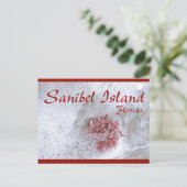 Sanibel Island Red Seaweed Postcard Postkarte (Stehend Vorderseite)