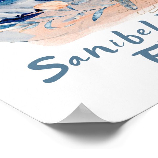 Sanibel Island Seashells Poster (Ecke)