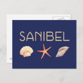Sanibel Island Seashells Postkarte (Vorne/Hinten)
