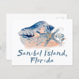 Sanibel Island Seashells Postkarte