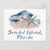 Sanibel Island Seashells Postkarte (Vorderseite)