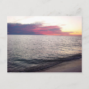 Sanibel Island Sunset Florida Beach Postkarte