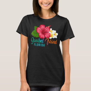 Sanibel Island Vacation Florida Tropischer Hibisku T-Shirt