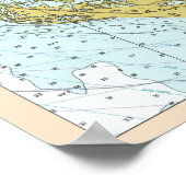 Sanibel Island Vintage Karte Poster (Ecke)