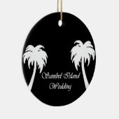 Sanibel Island Wedding Keramikornament (Rechts)