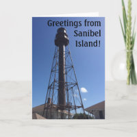 Sanibel Leuchtturm-Grußkarte