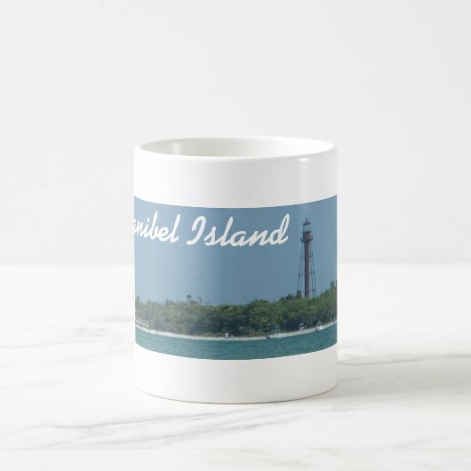 Sanibel Leuchtturm-Strand-Tasse Kaffeetasse (Mittel)