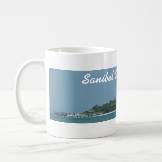 Sanibel Leuchtturm-Strand-Tasse Kaffeetasse (Links)