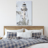 Sanibel Lighthouse Canvas Print Leinwanddruck (Insitu (Schlafzimmer))