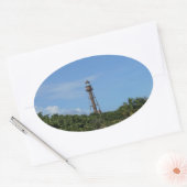 Sanibel Lighthouse Ovaler Aufkleber (Umschlag)