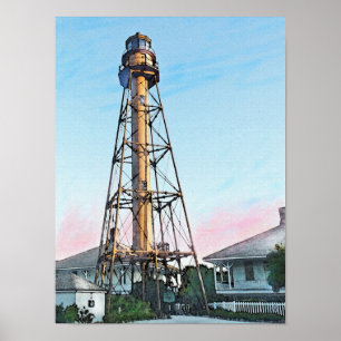 sanibel lighthouse poster