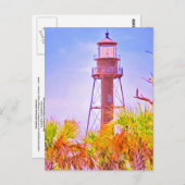 Sanibel Lighthouse Sammlung Postkarte (Vorne/Hinten)