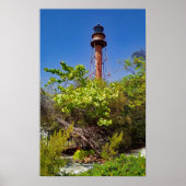 Sanibel Lighthouse Under Clear Skies Poster (Vorne)