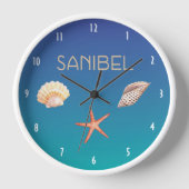 Sanibel mit Seashells Uhr (Vorderseite)