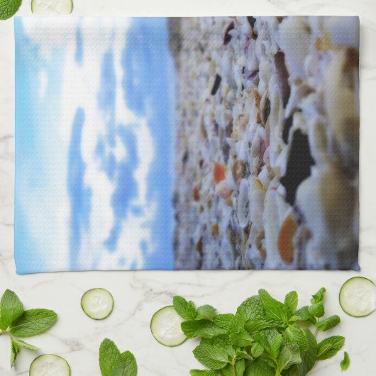 Sanibel Muscheln Geschirrtuch (Gefaltet)