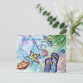 Sanibel Sandals Postkarte (Stehend Vorderseite)