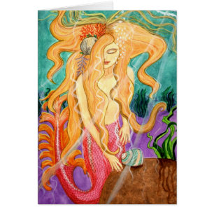 Sanibel Sirene-Meerjungfrau-leere Karte