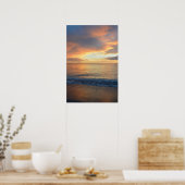 Sanibel Sunset Tropical Florida Island Beach Foto Poster (Küche)
