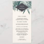 Sanibel | Vintage Karte des tropischen Hochzeitmen (Vorderseite)