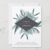 Sanibel | Vintage Tropenkarte Save the Date (Vorderseite)