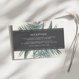 Sanibel | Vintage Tropische Hochzeitskarte Einladung