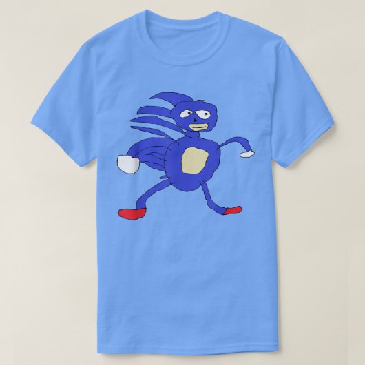 Sanic Hegehog Gotta Go Fast Sanik Paint Meme T-Shirt (Design vorne)