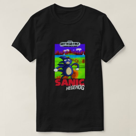 Sanic the Hegehog the Boxart Classic T-Shirt (Design vorne)