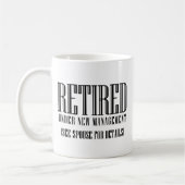 Saniert, unter der neuen Management-Tasse Kaffeetasse (Links)