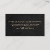 Sanierung eines einfachen Bauhandys Visitenkarte (Rückseite)