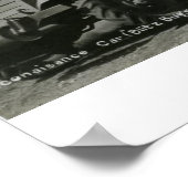 Sanierungsfahrzeug und Motorrad Poster (Ecke)