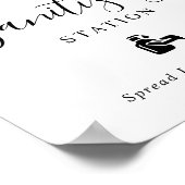 Sanierungsstation Blush Pink Floral Wedding Poster (Ecke)