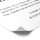 Sanierungsstation Hand Sanitizer Hochzeit Poster (Ecke)