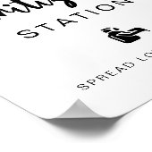 Sanierungsstation Lemon Wedding Brautparty Poster (Ecke)