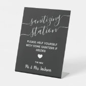 Sanierungsstation minimaler moderner Hochzeitschut Sockelschild (Vorderseite)