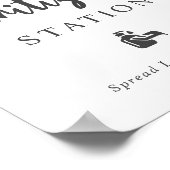 Sanierungsstation Sonnenblumen Hochzeitungs-Wasser Poster (Ecke)