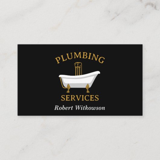 Sanitär-Visitenkarte Visitenkarte (Vorderseite)