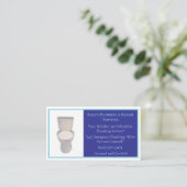 Sanitäranlagen für Klempner Visitenkarte (Stehend Vorderseite)