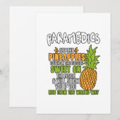 Sanitäranlagen sind wie Ananas. Feiertagskarte (Vorne/Hinten)