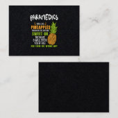 Sanitäranlagen sind wie Ananas. Visitenkarte (Vorne/Hinten)