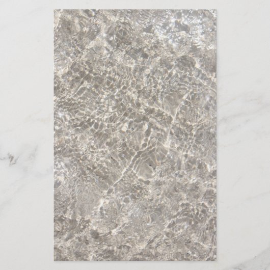 Sanitäres Wasser am Strand und Sommer Briefpapier (Vorderseite)