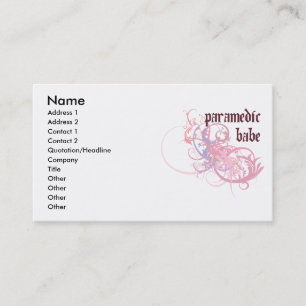 Sanitäter-Arbeits-Baby Visitenkarte