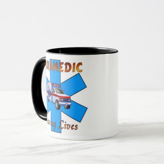 Sanitäter, der die Leben rettet Tasse (Vorderseite Links)