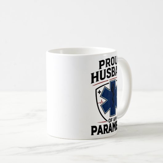 Sanitäter Ehemann Stolz Ehemann eines Sanitäters Kaffeetasse (VorderseiteRechts)