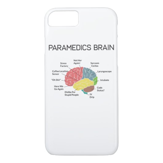 Sanitäter-Gehirn lustige Sanitäter-Geschenke EMS Case-Mate iPhone Hülle (Rückseite)