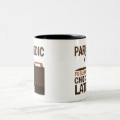 Sanitäter-Geschenk-(lustige) Schokolade Zweifarbige Tasse (Mittel)