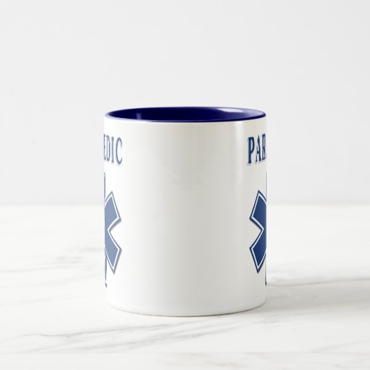 Sanitäter-Geschenk-Tasse Zweifarbige Tasse (Mittel)