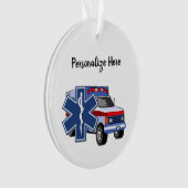 Sanitäter-Krankenwagen EMS EMT Ornament (Vorderseite)
