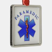 Sanitäter Silbernes Ornament (Rechts)