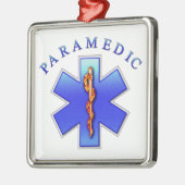 Sanitäter Silbernes Ornament (Links)
