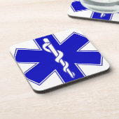 Sanitäter-Stern der Leben-Emblemgeschenke Untersetzer (Linke Seite)